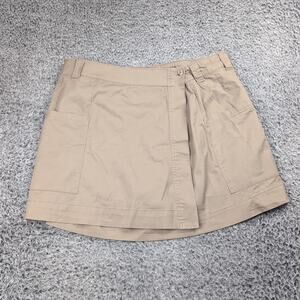 Briggs Skirt Women Extra Large Khaki Beige Utility A Line Casual Canvas Cargo